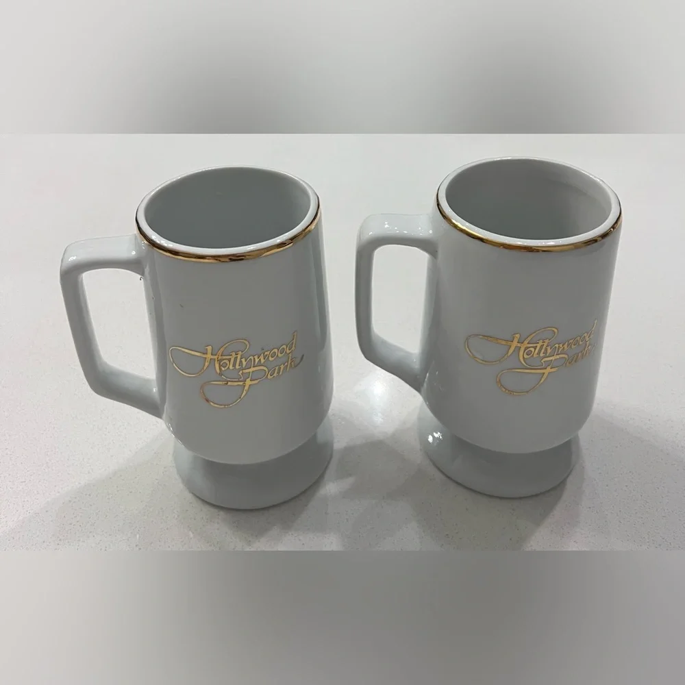 Hollywood Park‎ 1994 Gold Cup Best Pal & Swaps Mug Set Horse Racing Set Of 2